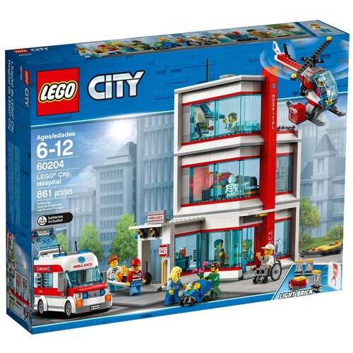 Конструктор LEGO City 60204 Городская больница, 861 дет.