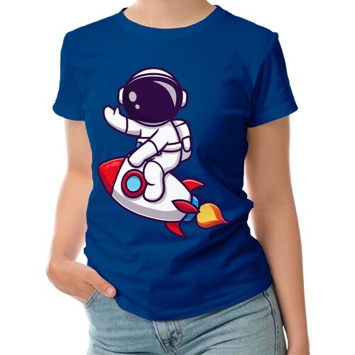 фото Футболка roly, размер l, синий