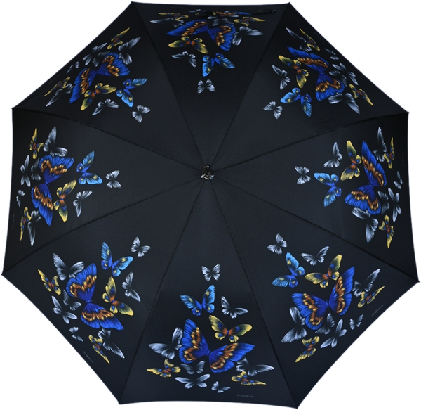 Зонт-трость ZEST, полуавтомат, купол 105 см., 8 спиц, деревянная ручка, для женщин