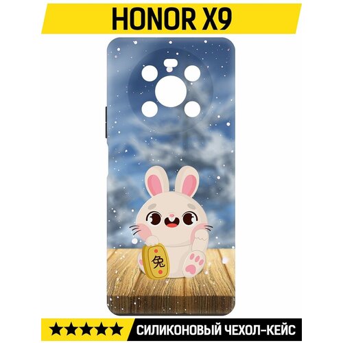 Чехол-накладка Krutoff Soft Case Год кролика для Honor X9 черный чехол накладка krutoff soft case год кролика для honor x9a черный