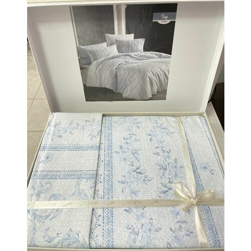 Комплект постельного белья Lvy Blue Majoli Bahar размер евро 200x220