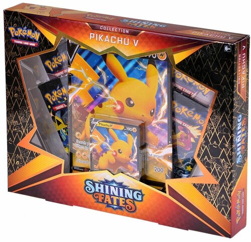 Покемон карты коллекционные: Набор Pokemon Shining Fates Collection - Pikachu V