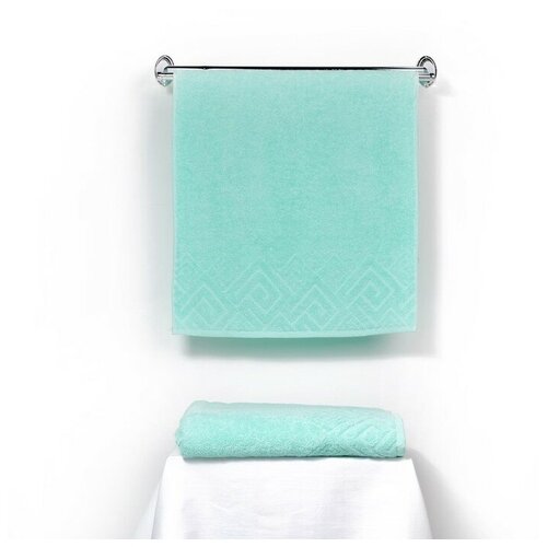 фото Полотенце махровое poseidon пл-1201-04000, 100х150, цв. 55 ментол, 360 г/м, 100% хл. 3105721 дм-люкс