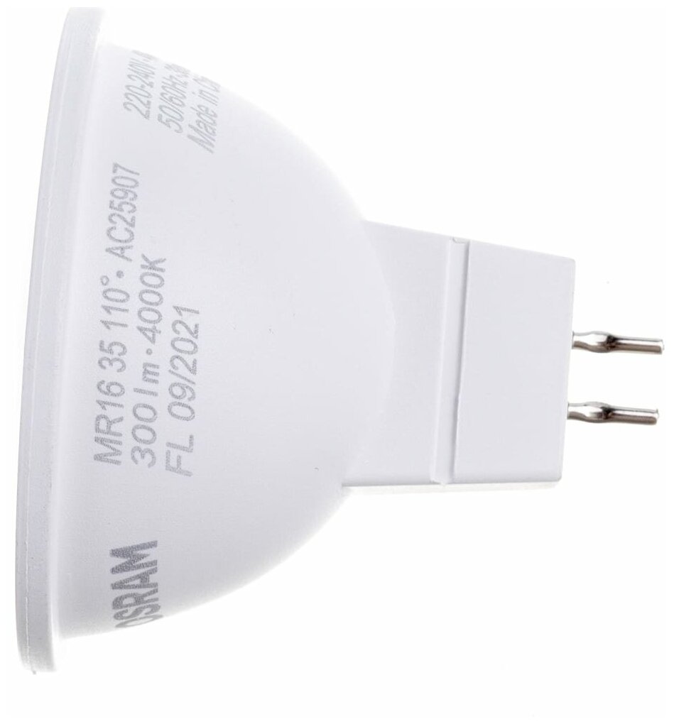 Лампа светодиодная OSRAM ST MR16 35 110 ° 4 W/4000 K GU5.3 230V