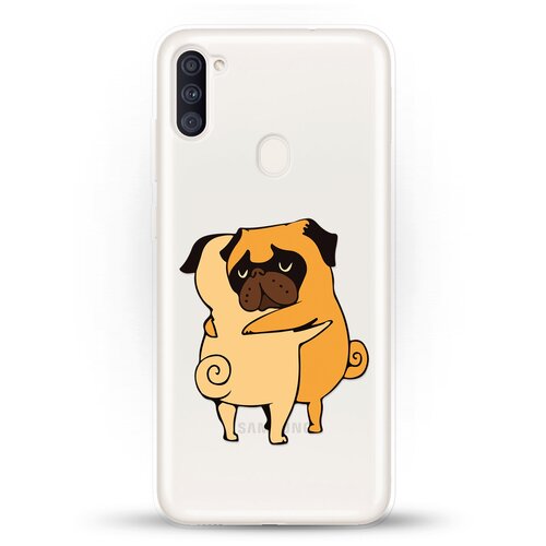 фото Силиконовый чехол мопсы на samsung galaxy a11 andy & paul