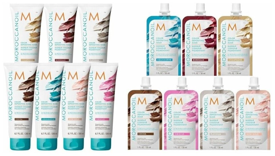 Маска для волос Moroccanoil Color Complete Color Depositing Mask, Тонирующая маска, Cocoa, 30 мл