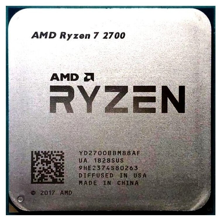 Процессор AMD Ryzen 7 2700 AM4, 8 x 3200 МГц, OEM