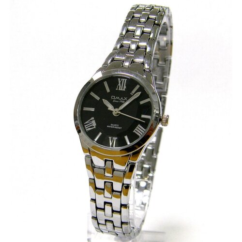 фото Наручные часы omax часы наручные женские на металлическом браслете "omax", серебряный, черный