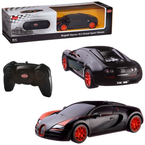 Машина р у 1:24 Bugatti Grand Sport Vitesse Цвет Черный 47000B