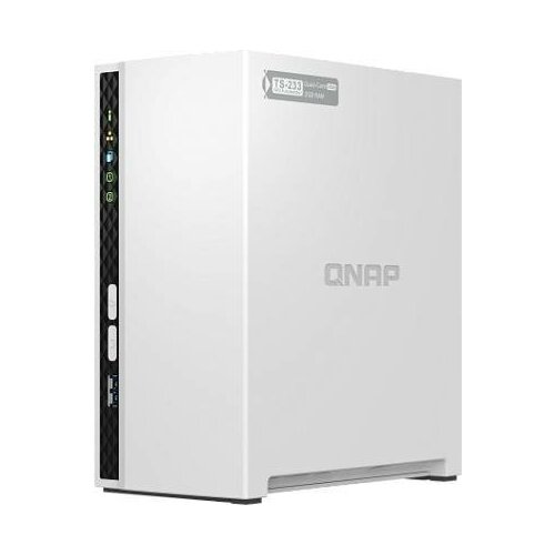 Сетевое хранилище NAS Qnap TS-233 белый сетевое хранилище nas qnap ts 131k белый