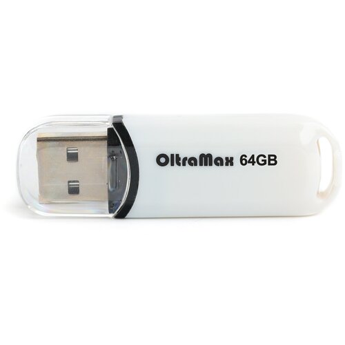 Флешка OltraMax 230 64 ГБ, 1 шт., белый 64gb oltramax 300 om 64gb 300 black