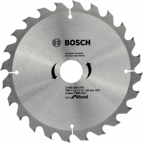 Диск пильный Bosch твердосплавный 200х32х 24 ECO (379) .