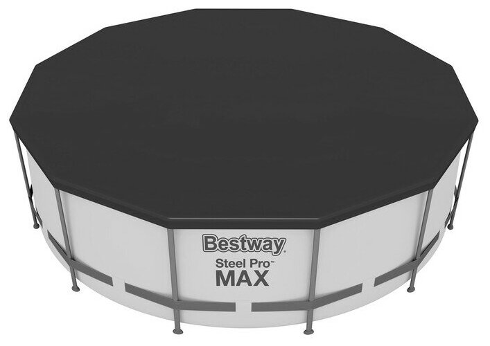 Бассейн BESTWAY каркасный Steel Pro Max 427х122см, фильтр-насос, лестница, тент в комплекте. арт. 5612X - фотография № 2