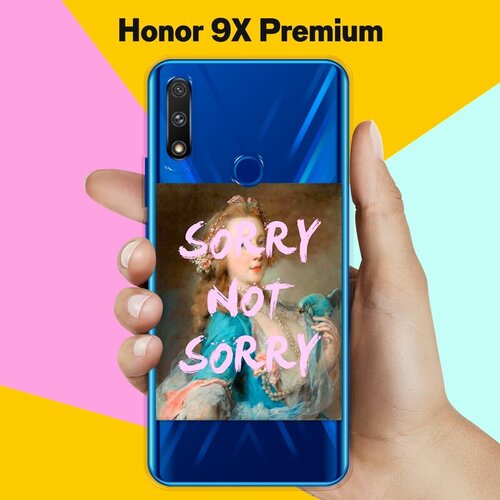 Силиконовый чехол Sorry на Honor 9X Premium силиконовый чехол цветы на honor 9x premium