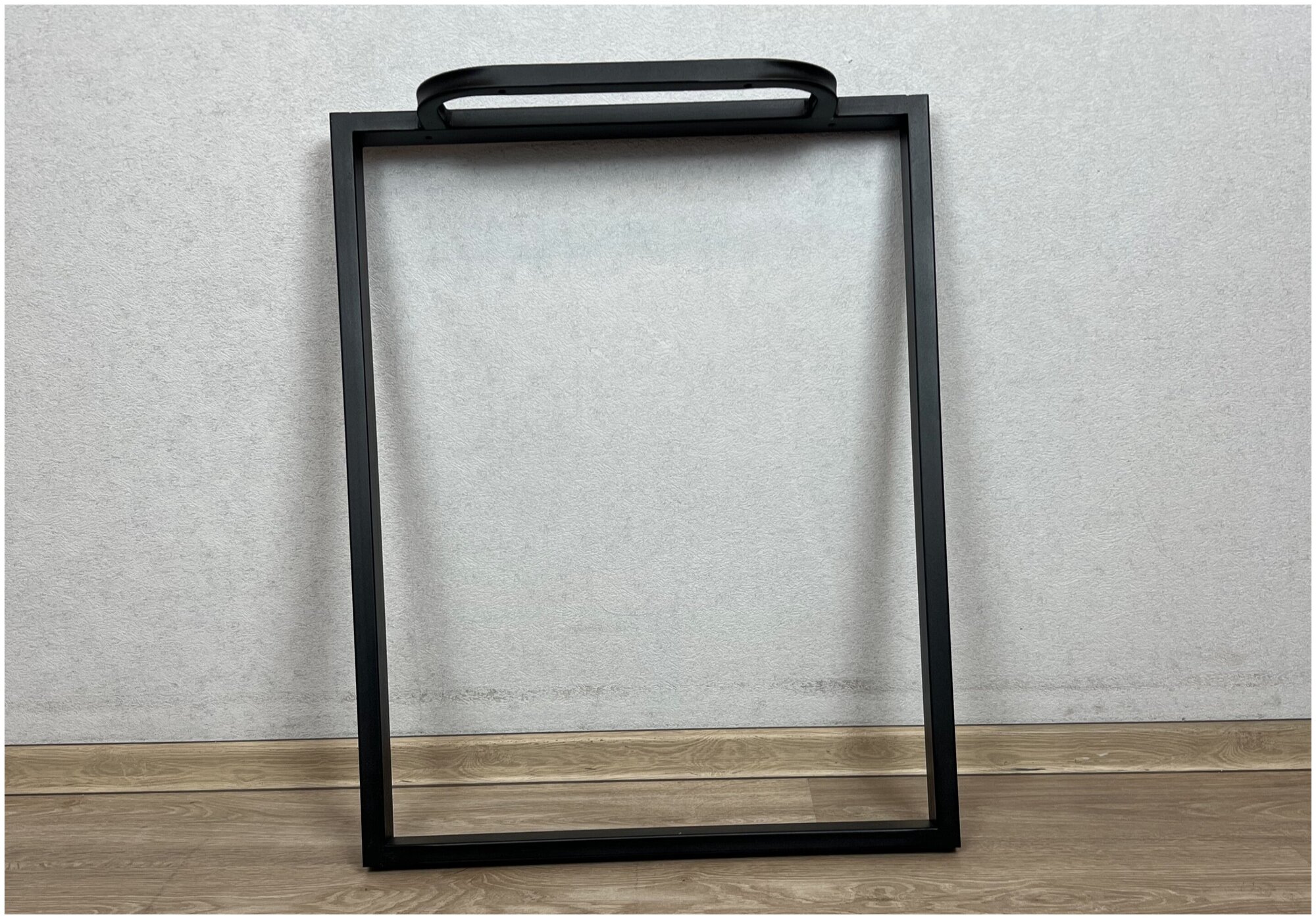 Ножка для стола в стиле Loft металлическая черная, 72х70 см - фотография № 1