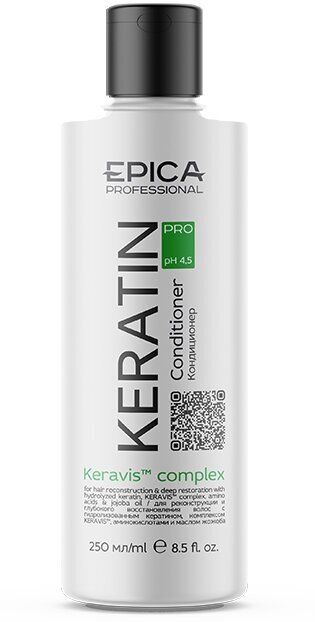 EPICA Professional кондиционер Keratin Pro для реконструкции и глубокого восстановления волос, 250 мл
