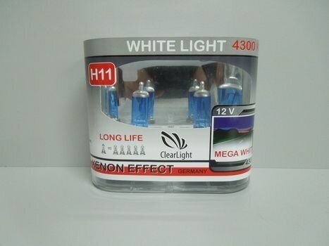 Лампа автомобильная галогенная ClearLight H11 MLH11WL 12V 55W PGJ19-2