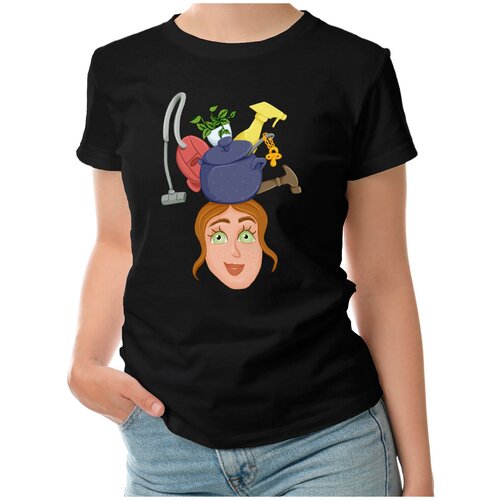 фото Футболка roly, размер m, черный