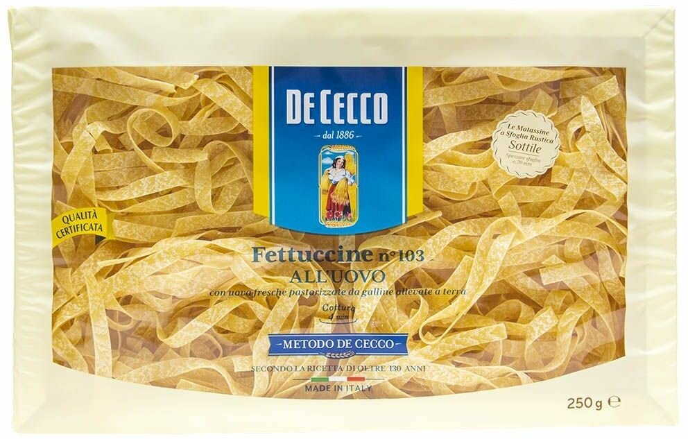 Макароны De Cecco Fettuccine alluovo n.103 250г - фото №8