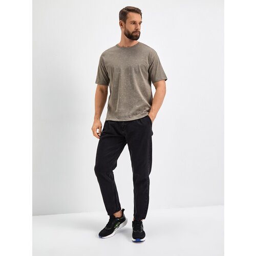 Футболка MOSTOM, хлопок, однотонная, размер XL, бежевый