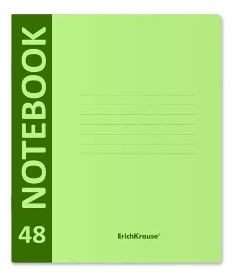 Тетрадь А5+, 48 листов в клетку, ErichKrause Neon, пластиковая обложка с фактурой 