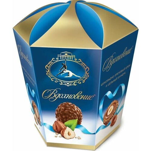 Бабаевский Конфеты Вдохновение с шоколадно-ореховым кремом и фундуком, 150гр