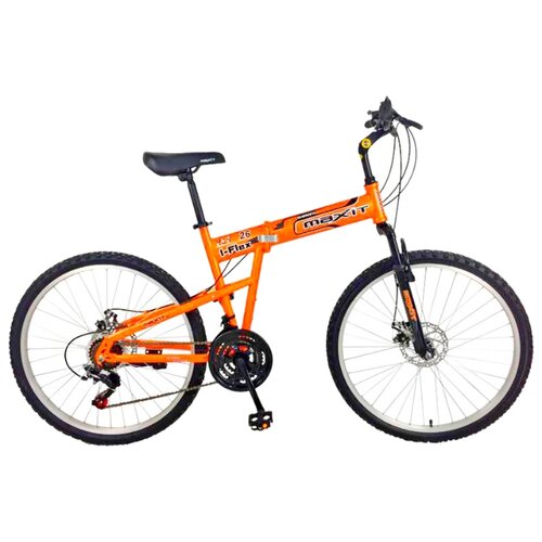 фото Горный (MTB) велосипед MAXIT I-Flex FS оранжевый 17" (требует финальной сборки)