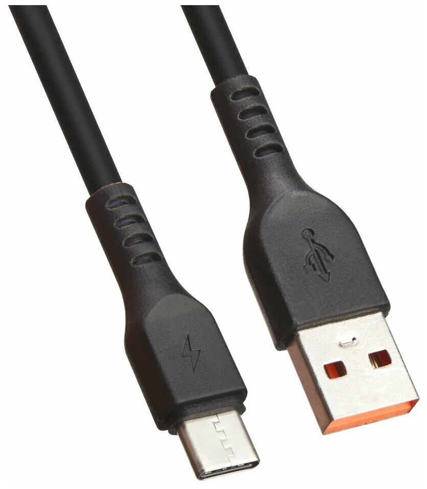 USB кабель "LP" USB Type-C "Extra" TPE черный