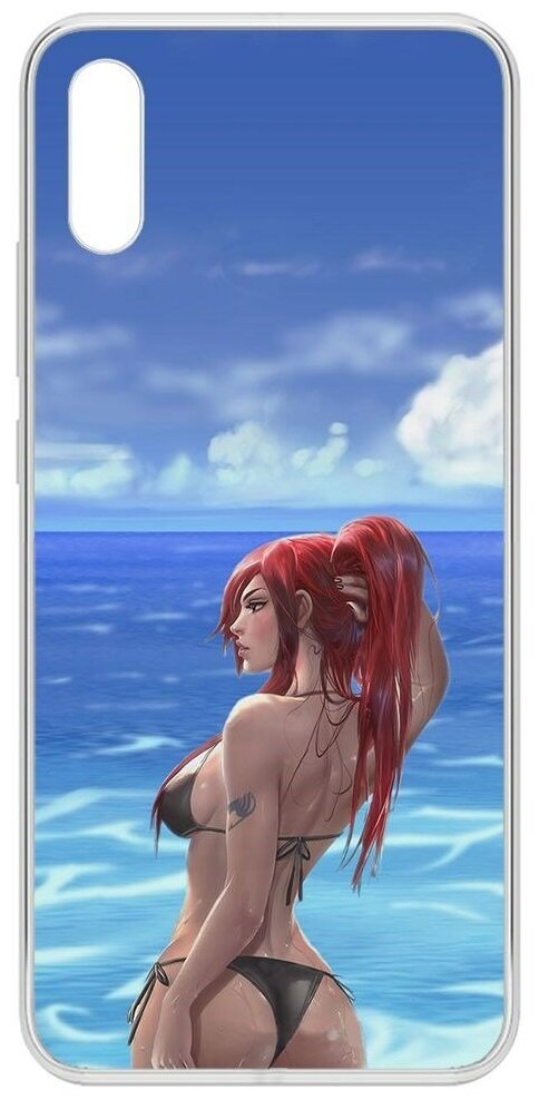 Чехол-накладка Krutoff Clear Case Купальник женский для Xiaomi Redmi 9A