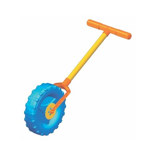 Каталка-игрушка СТРОМ Колесо У814, голубой/желтый/оранжевый каталка игрушка стром черепаха у512 зеленый желтый красный