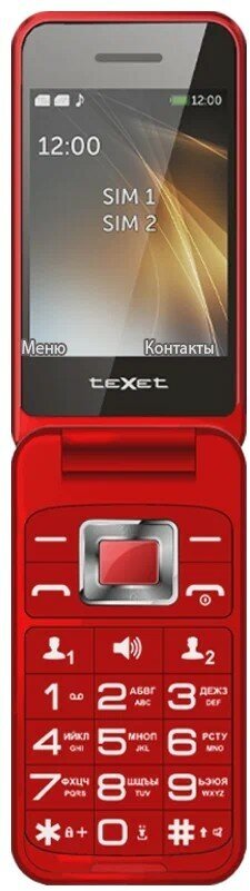 Телефон teXet TM-B419 (Красный)