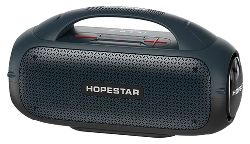 Портативная беспроводная Bluetooth колонка HOPESTAR A50синий, с микрофоном, 80Вт