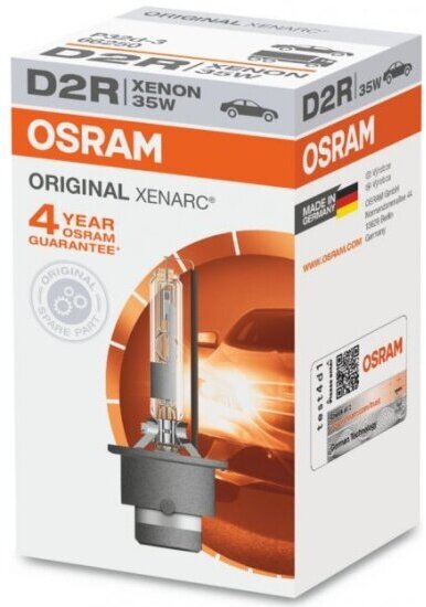 Лампа автомобильная Osram Xenon Xenarc D2R 35W P32d-3 4300K 85V ( 66050), 1шт, 66250