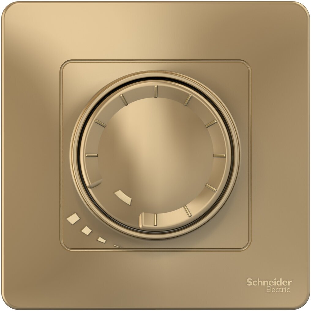 фото Диммер встраиваемый Schneider Electric Blanca поворотно-нажимной универсальный 400 Вт цвет титановый