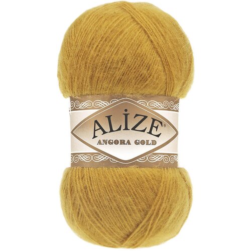 Пряжа Alize Angora Gold шафран (02), 5 шт