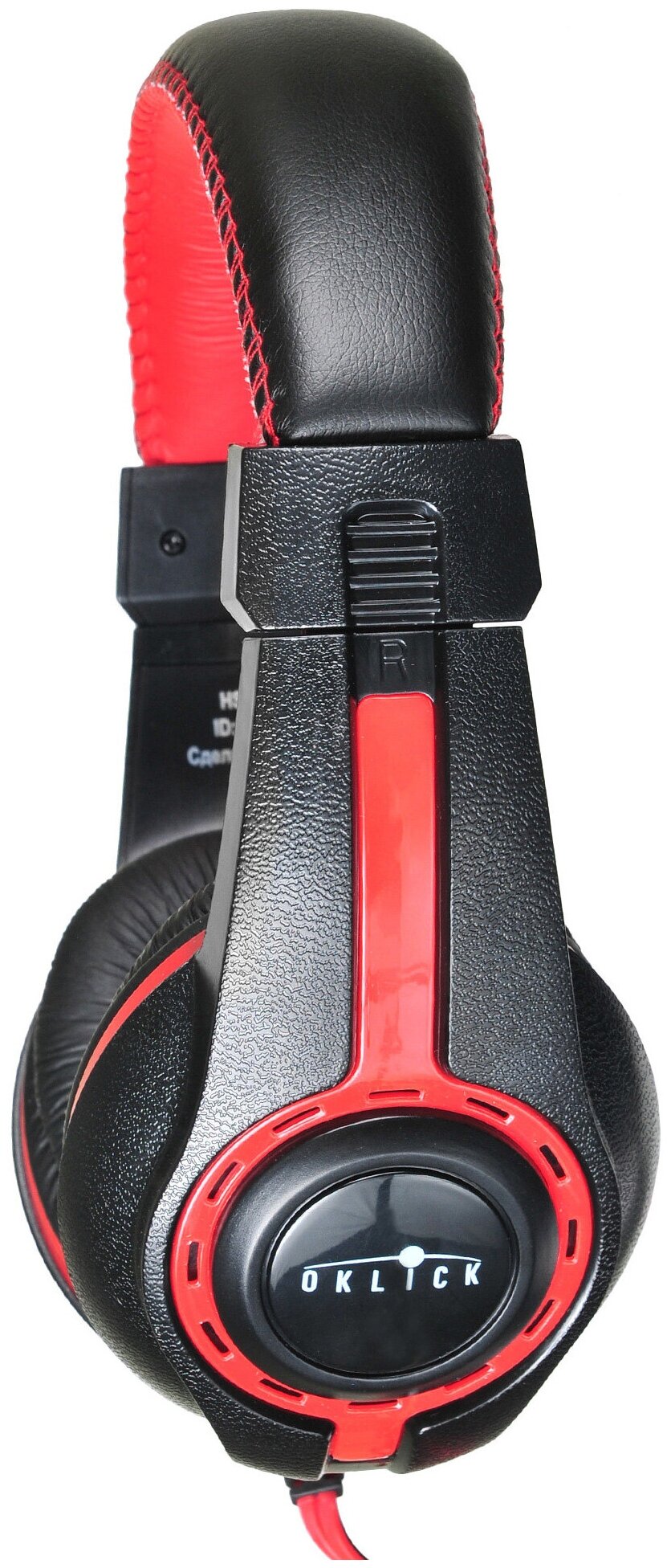 Наушники с микрофоном Oklick HS-L200 черный/красный 2м мониторы (Y-819) - фотография № 3