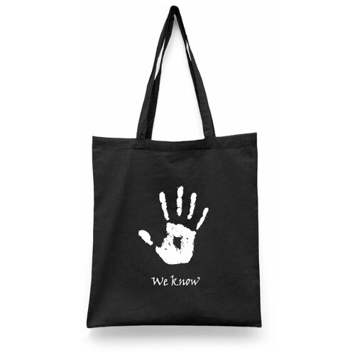 фото Сумка-шоппер унисекс каждому своё "skyrim/скайрим/the elder scrolls" белая