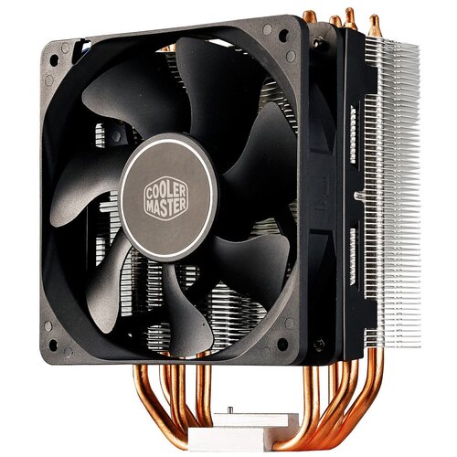 Система охлаждения для процессора Cooler Master Hyper 212X (EU ver.), черный кулер id cooling se 903 r v2 lga1200 115x am4 fm2 fm2 fm1 am3 am3 am2 am2 al cu 92mm fan 2200rpm 37 44cfm 23 1dba 3 pin tdp 130w