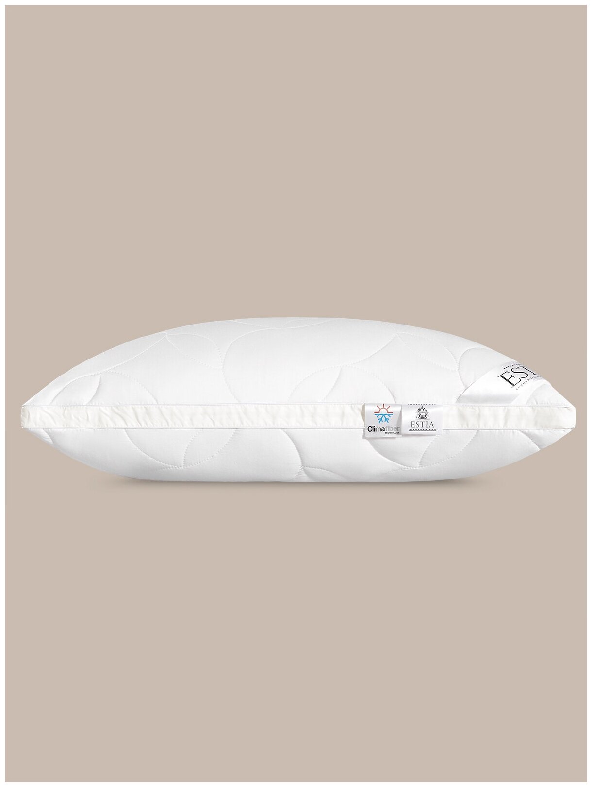 ESTIA Подушка средняя Фальтерона, овечий пух, цвет: белый (70х70) - фотография № 10