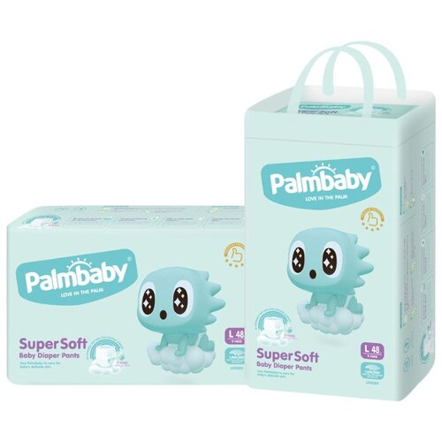 фото Palmbaby трусики super soft premium l (9-14 кг) 96 шт.