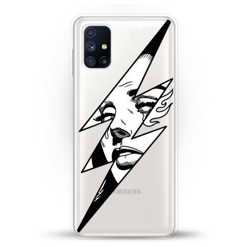 фото Силиконовый чехол молния на samsung galaxy m51 andy & paul