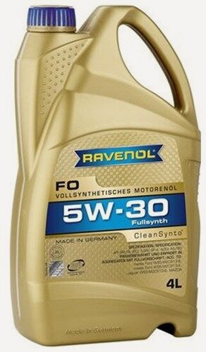 Изображение товара Моторное масло Ravenol FO SAE 5W-30 синтетическое 4 л (4014835722699)