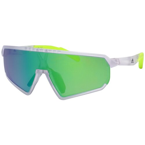 Солнцезащитные очки adidas, зеленый, бесцветный