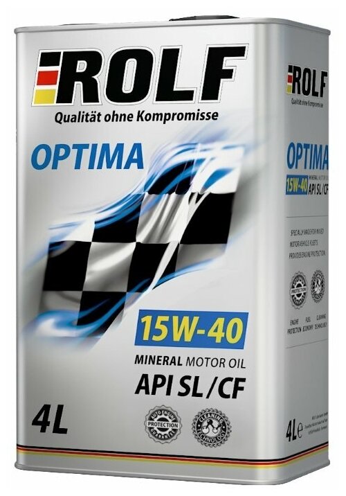 ROLF Масло Минеральное Optima Sae 15w40 Api Sl/Cf 4л