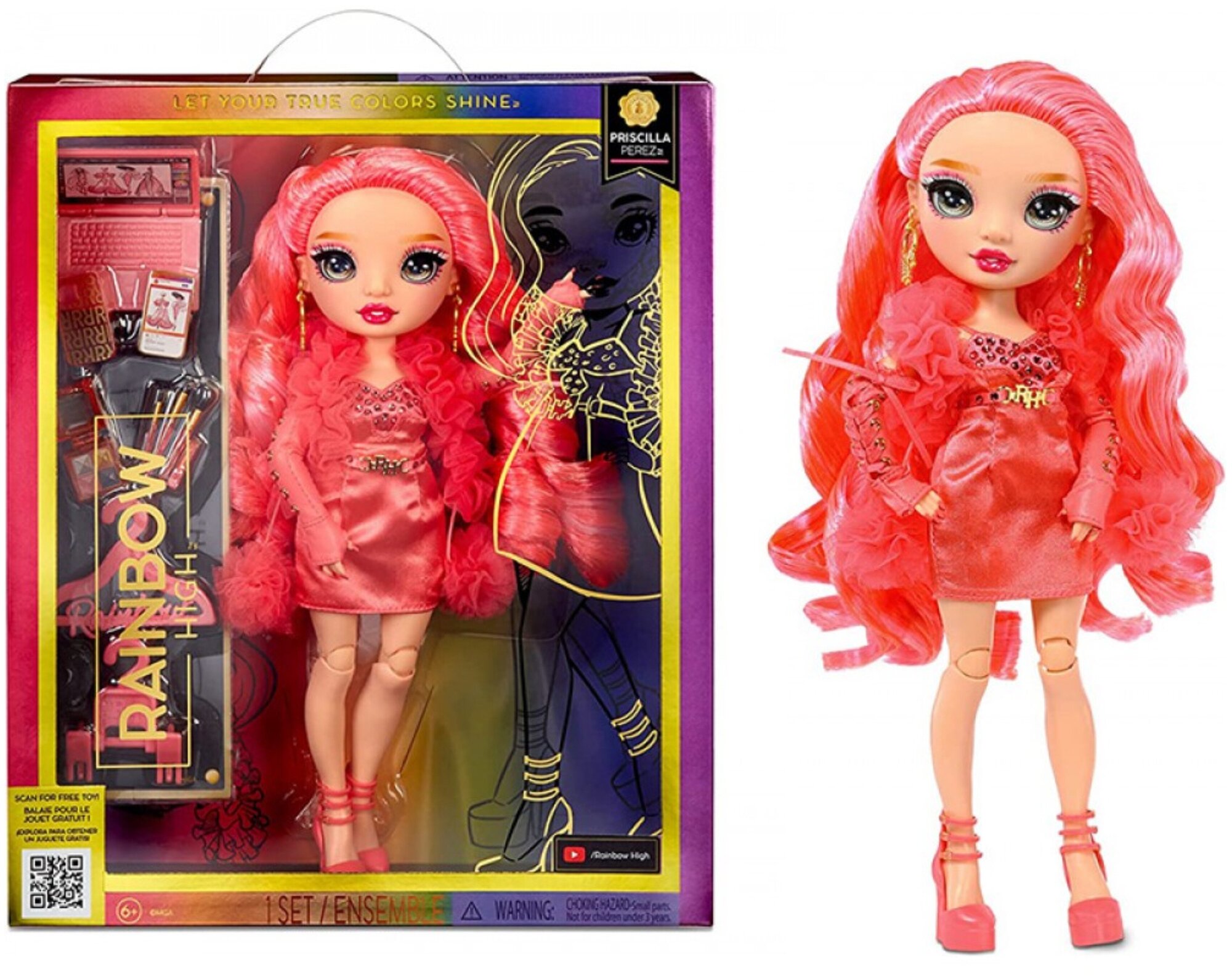 Кукла Rainbow High Priscilla Perez Pink 5 series Присцилла, 28 см. 583110
