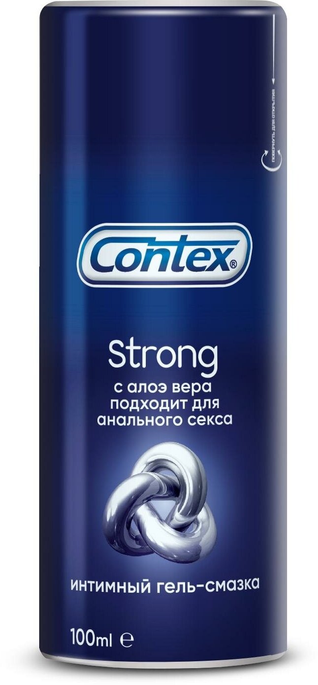 Гель-смазка Contex Strong с алоэ вера [подходит для анального секса], 100 мл