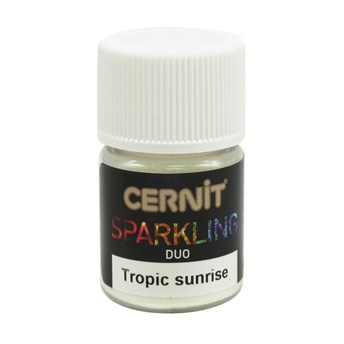 фото Ce6130002 мика-порошок (слюда) duo/двойной эффект 'sparkling powder' 2гр. cernit (003 tropic sunrise/тропический восход)