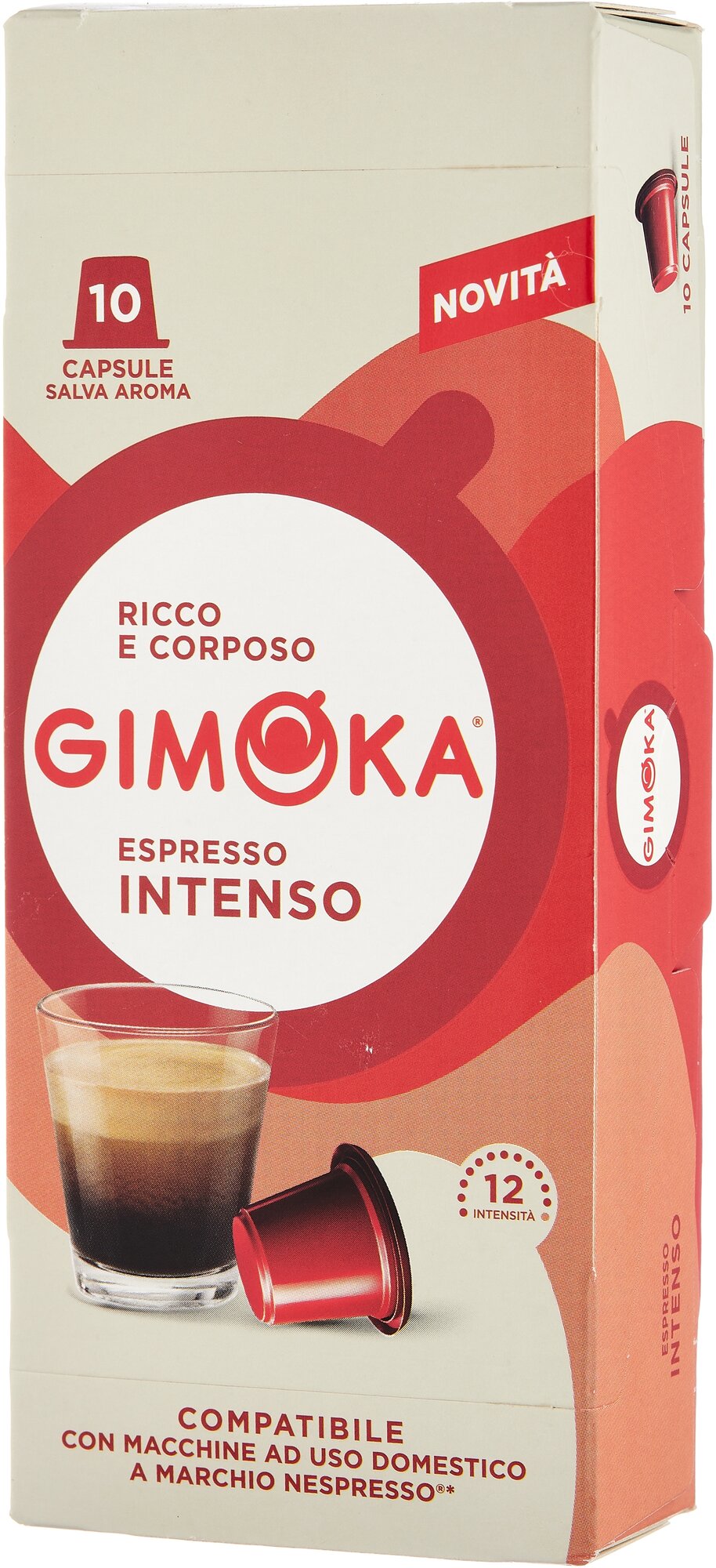 Кофе в капсулах Gimoka Nespresso Classic Intenso 10шт Gruppo Gimoka S.R.L - фото №2