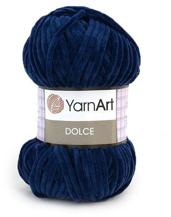 Пряжа YarnArt Dolce темно-синий (756), 100%микрополиэстер, 120м, 100г, 2шт