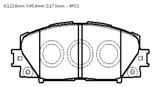 Колодки тормозные передние hsb hong sung brake HP5245